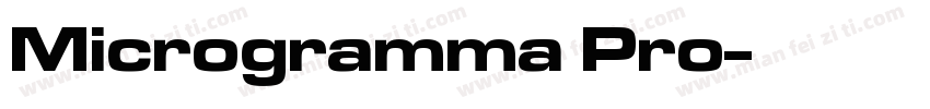Microgramma Pro字体转换